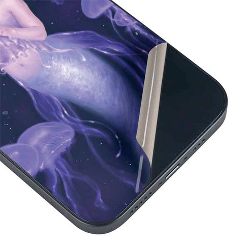 Mermaid and Jellyfish by Rachel Anderson iPhone 15 Plus Skin