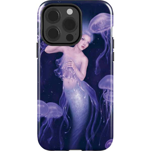 Mermaid and Jellyfish by Rachel Anderson iPhone 15 Pro Impact Case