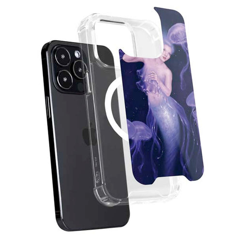 Mermaid and Jellyfish by Rachel Anderson iPhone 15 Pro MagSafe Case