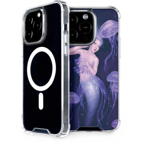 Mermaid and Jellyfish by Rachel Anderson iPhone 15 Pro MagSafe Case