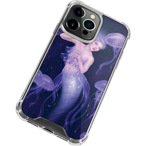 Mermaid and Jellyfish by Rachel Anderson iPhone 15 Pro Max Clear Case