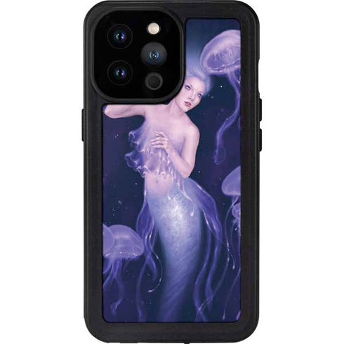 Rachel Anderson Mermaid and Jellyfish iPhone 14 Pro Max Waterproof Case
