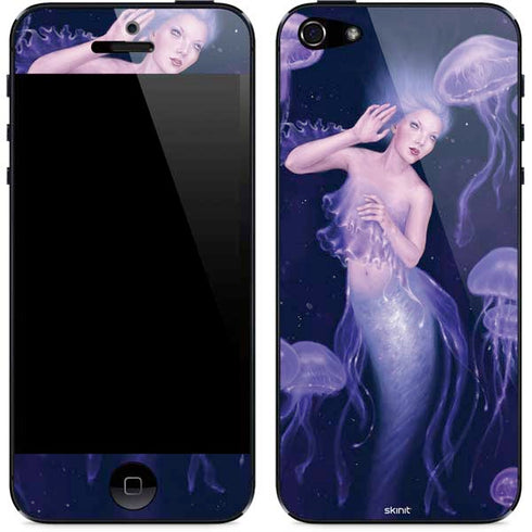 Rachel Anderson Mermaid and Jellyfish iPhone 5/5s/5SE Skin