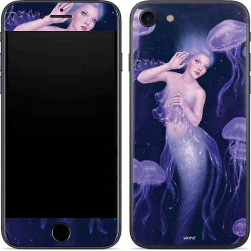 Rachel Anderson Mermaid and Jellyfish iPhone 7 Skin