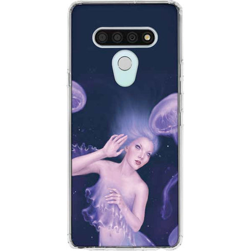 Mermaid and Jellyfish by Rachel Anderson LG Stylo 6 Clear Case