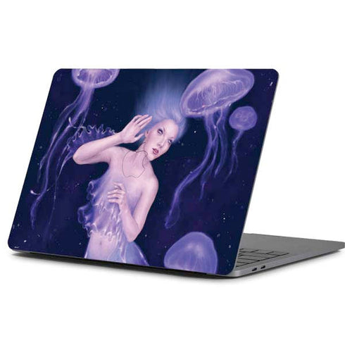 Rachel Anderson Mermaid and Jellyfish Apple MacBook Pro 13-inch Skin