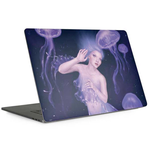 Rachel Anderson Mermaid and Jellyfish Apple MacBook Pro 15-inch Skin
