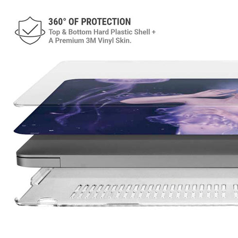 Mermaid and Jellyfish by Rachel Anderson MacBook Pro 16in (2021-25) Case plus Skin