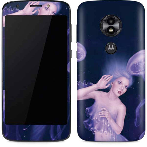 Rachel Anderson Mermaid and Jellyfish Moto E5 Play Skin