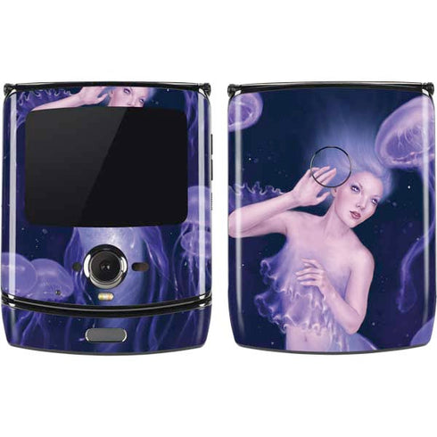 Rachel Anderson Mermaid and Jellyfish Motorola RAZR Skin