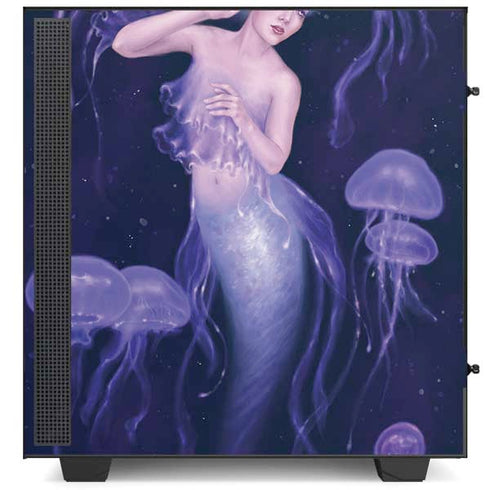 Rachel Anderson Mermaid and Jellyfish NZXT H510 Compact ATX Mid-Tower Case Skin