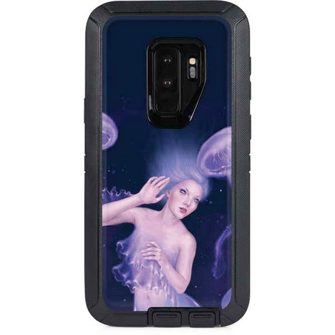 Rachel Anderson Mermaid and Jellyfish Otterbox Defender Galaxy Skin