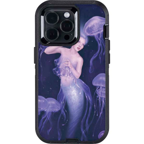 Mermaid and Jellyfish by Rachel Anderson Otterbox Defender iPhone Skin