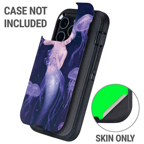 Mermaid and Jellyfish by Rachel Anderson Otterbox Defender iPhone Skin