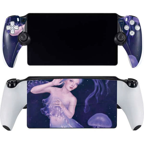 Mermaid and Jellyfish by Rachel Anderson PlayStation Portal Remote Player Skin