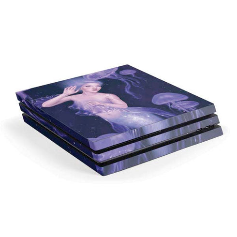 Rachel Anderson Mermaid and Jellyfish PS4 Pro Console Skin