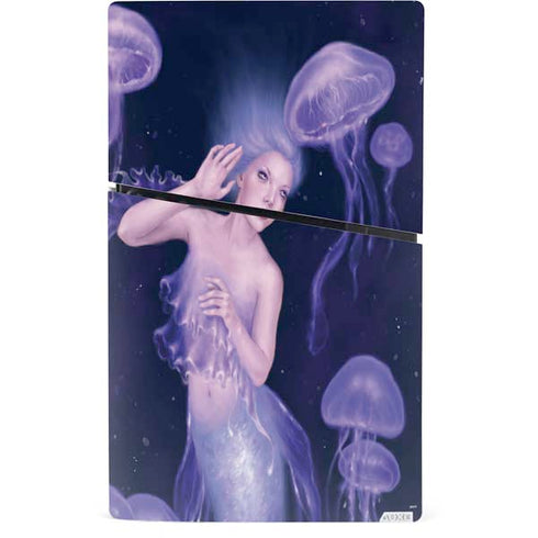Mermaid and Jellyfish by Rachel Anderson PS5 Slim Digital Edition Console Skin