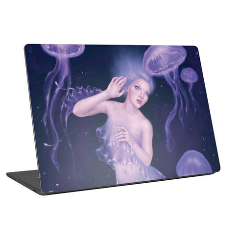 Rachel Anderson Mermaid and Jellyfish Universal Laptop 16.6in (13.4 x 9.7in) Skin