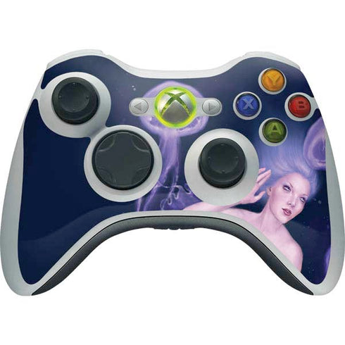Rachel Anderson Mermaid and Jellyfish Xbox 360 Wireless Controller Skin