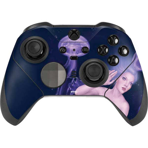 Rachel Anderson Mermaid and Jellyfish Xbox Elite Wireless Controller Series 2 Skin