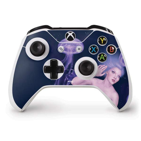 Rachel Anderson Mermaid and Jellyfish Xbox One S Controller Skin