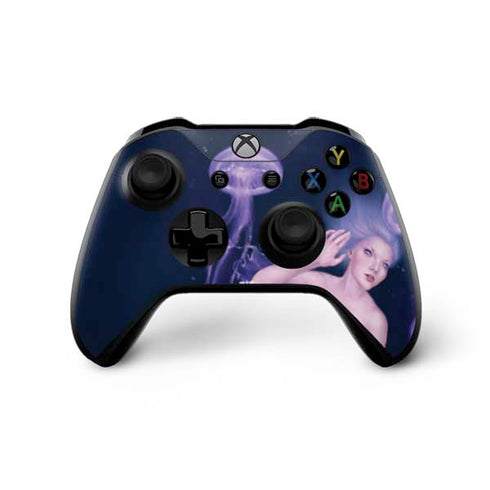 Rachel Anderson Mermaid and Jellyfish Xbox One X Controller Skin
