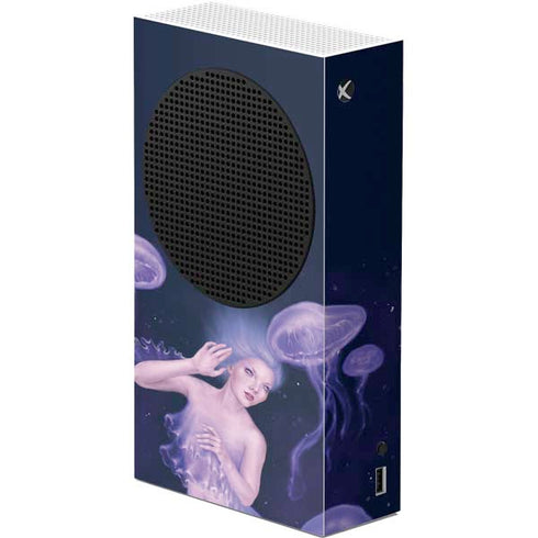 Rachel Anderson Mermaid and Jellyfish Xbox Series S Console Skin
