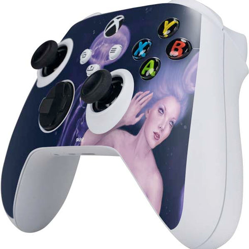 Rachel Anderson Mermaid and Jellyfish Xbox Series S Controller Skin