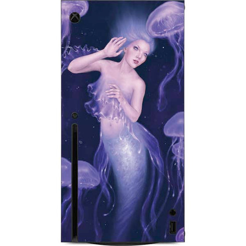 Rachel Anderson Mermaid and Jellyfish Xbox Series X Console Skin