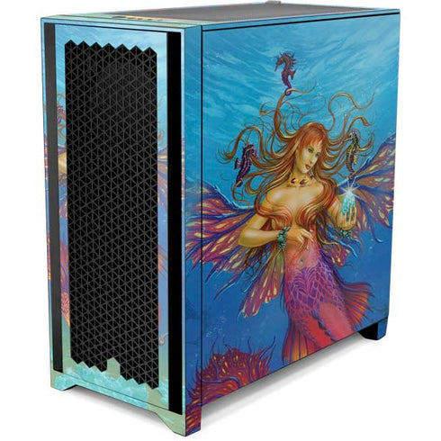 Ed Beard Jr. Mermaid Water Fairy Corsair 4000D Tempered Glass Mid-Tower ATX Case Skin