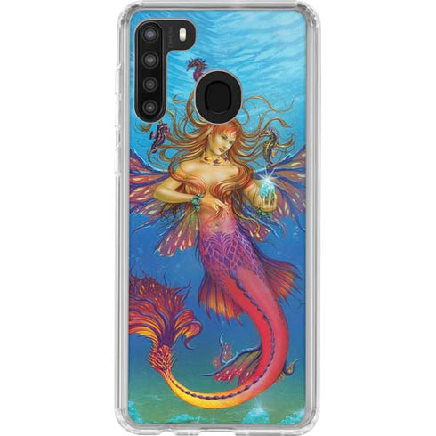 Ed Beard Jr. Mermaid Water Fairy Galaxy A21 Clear Case
