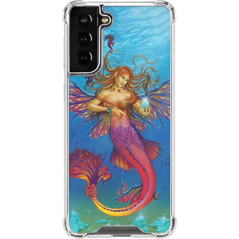Ed Beard Jr. Mermaid Water Fairy Galaxy S21 FE Clear Case