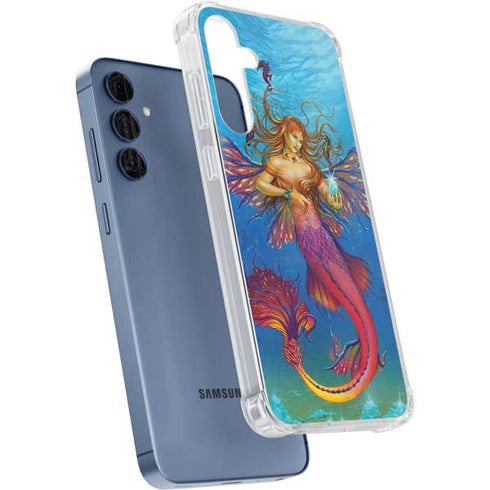 Mermaid Water Fairy by Ed Beard Jr Galaxy S24 Clear Case