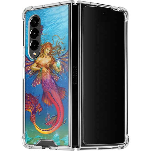 Ed Beard Jr. Mermaid Water Fairy Galaxy Z Fold4 5G Clear Case