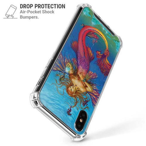 Mermaid Water Fairy by Ed Beard Jr iPhone XS Max Clear Case