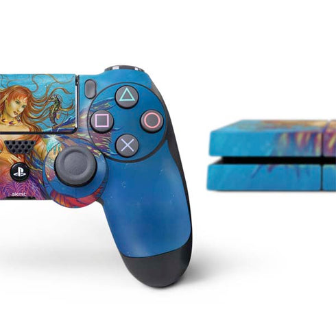 Ed Beard Jr. Mermaid Water Fairy PS4 Console and Controller Bundle Skin