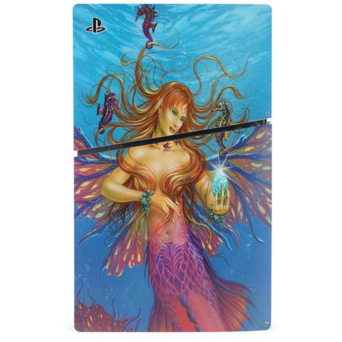 Mermaid Water Fairy by Ed Beard Jr PS5 Slim Disk Bundle Skin