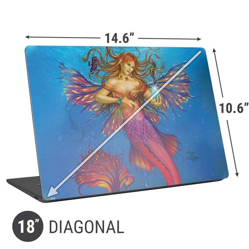Ed Beard Jr. Mermaid Water Fairy Universal Laptop 18in (14.6 x 10.6in) Skin