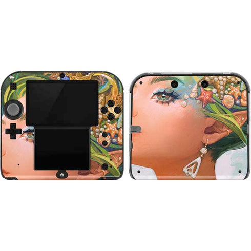 Mermaid with Sea Stars in Her Hair by Ivy Dolamore Nintendo 2DS Skin