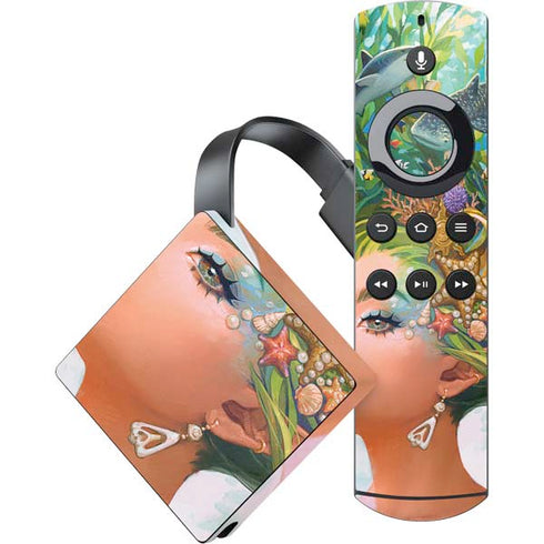 Mermaid with Sea Stars in Her Hair by Ivy Dolamore Amazon Fire TV Skin