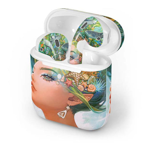 Mermaid with Sea Stars in Her Hair by Ivy Dolamore Apple AirPods 2 Skin