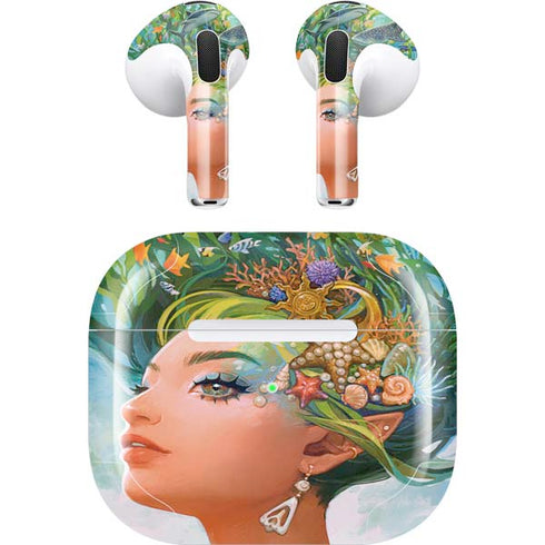Mermaid with Sea Stars in Her Hair by Ivy Dolamore Apple AirPods (3rd Gen 2021) Skin