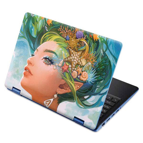Mermaid with Sea Stars in Her Hair by Ivy Dolamore Aspire R11 11.6in Skin