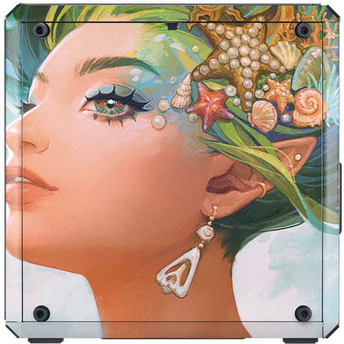 Mermaid with Sea Stars in Her Hair by Ivy Dolamore Cooler Master MasterBox Q300L Mini Tower Skin