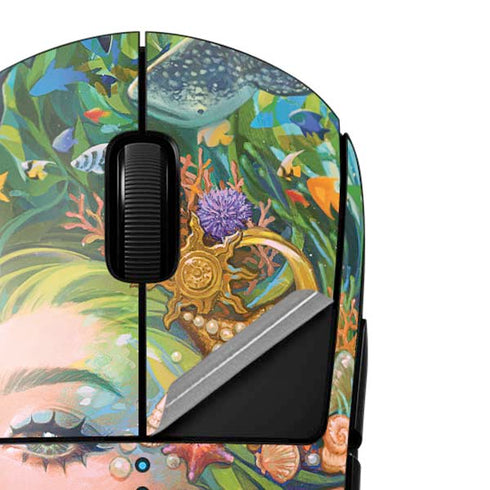 Mermaid with Sea Stars in Her Hair by Ivy Dolamore G Pro Wireless Gaming Mouse Skin