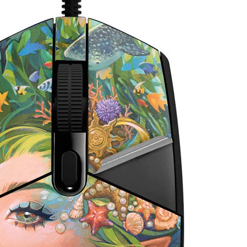 Mermaid with Sea Stars in Her Hair by Ivy Dolamore G203 Prodigy RGB Wired Gaming Mouse Skin
