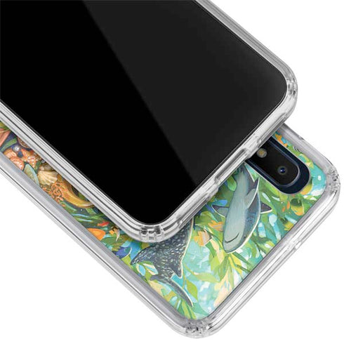 Mermaid with Sea Stars in Her Hair by Ivy Dolamore Galaxy A10e Clear Case