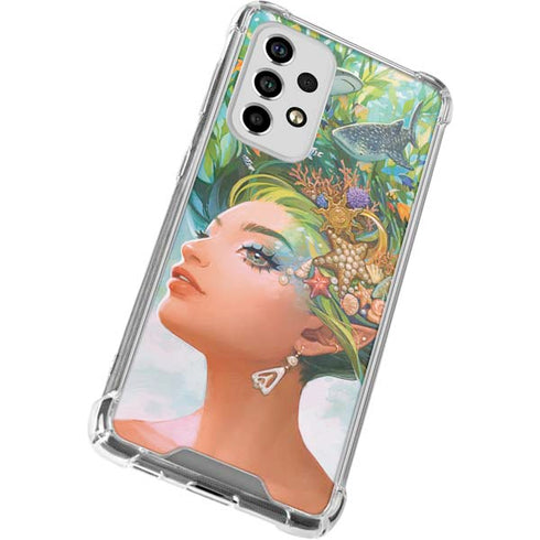 Mermaid with Sea Stars in Her Hair by Ivy Dolamore Galaxy A53 5G Clear Case