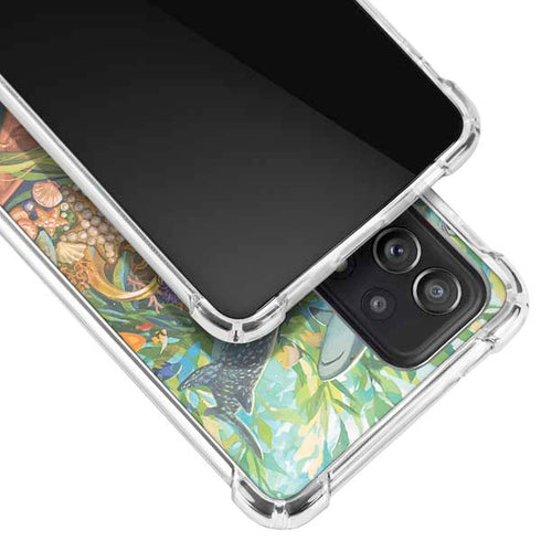 Mermaid with Sea Stars in Her Hair by Ivy Dolamore Galaxy A72 5G Clear Case