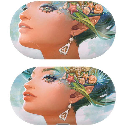 Mermaid with Sea Stars in Her Hair by Ivy Dolamore Galaxy Buds Plus Skin